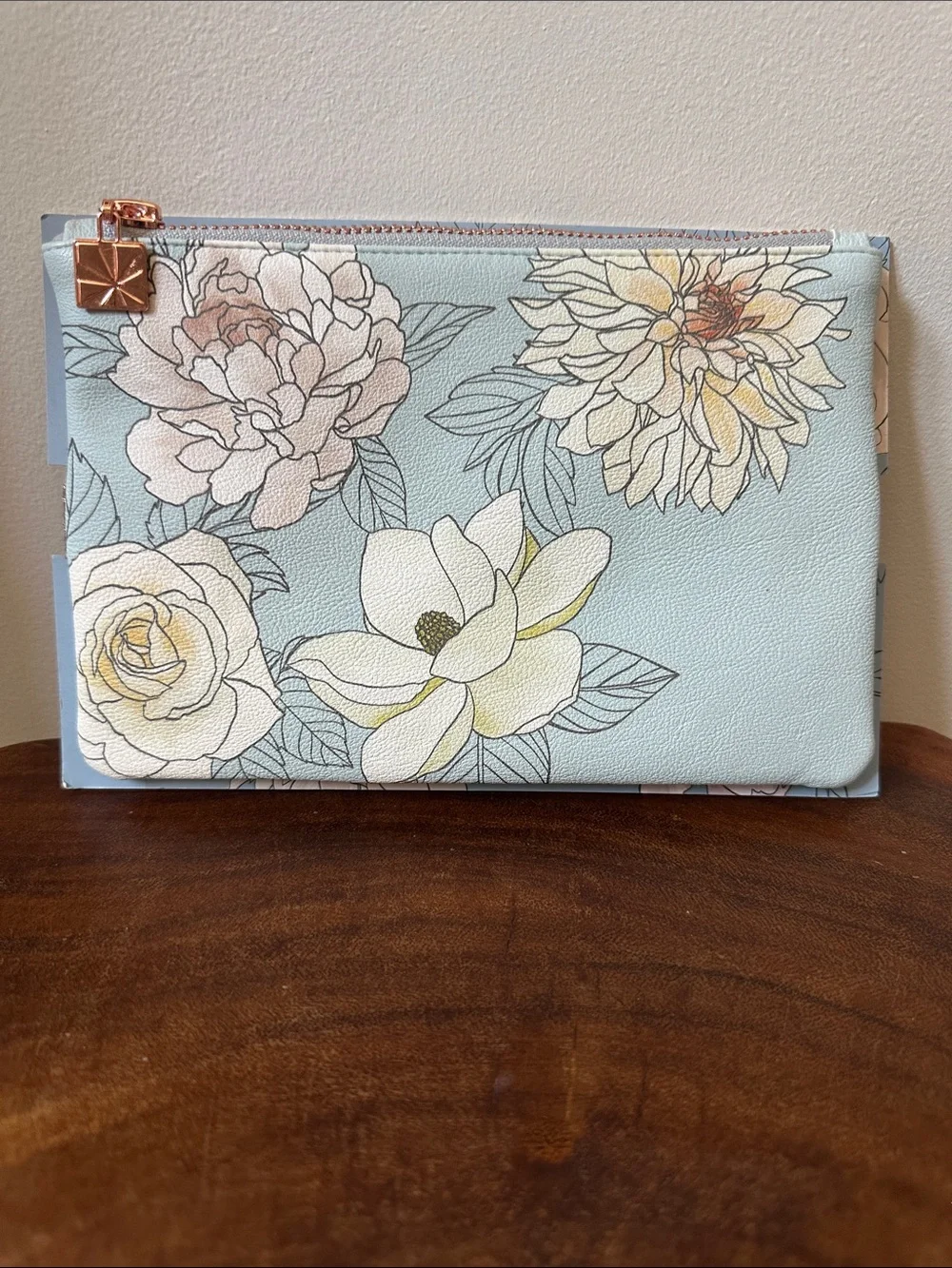 Erin Condren Flora Planny Pack in Light Blue Zip Pouch Planner Organizer